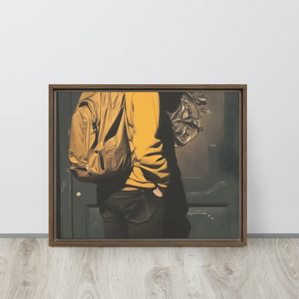 Silent Reflection | Canvas with Brown Frame | 16″×20″