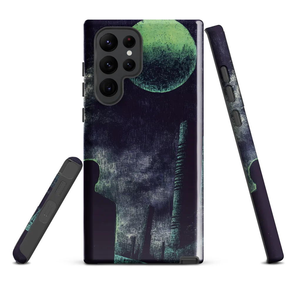Lunar Solitude | Phone Case |  S22 Ultra | Tough Case | Glossy