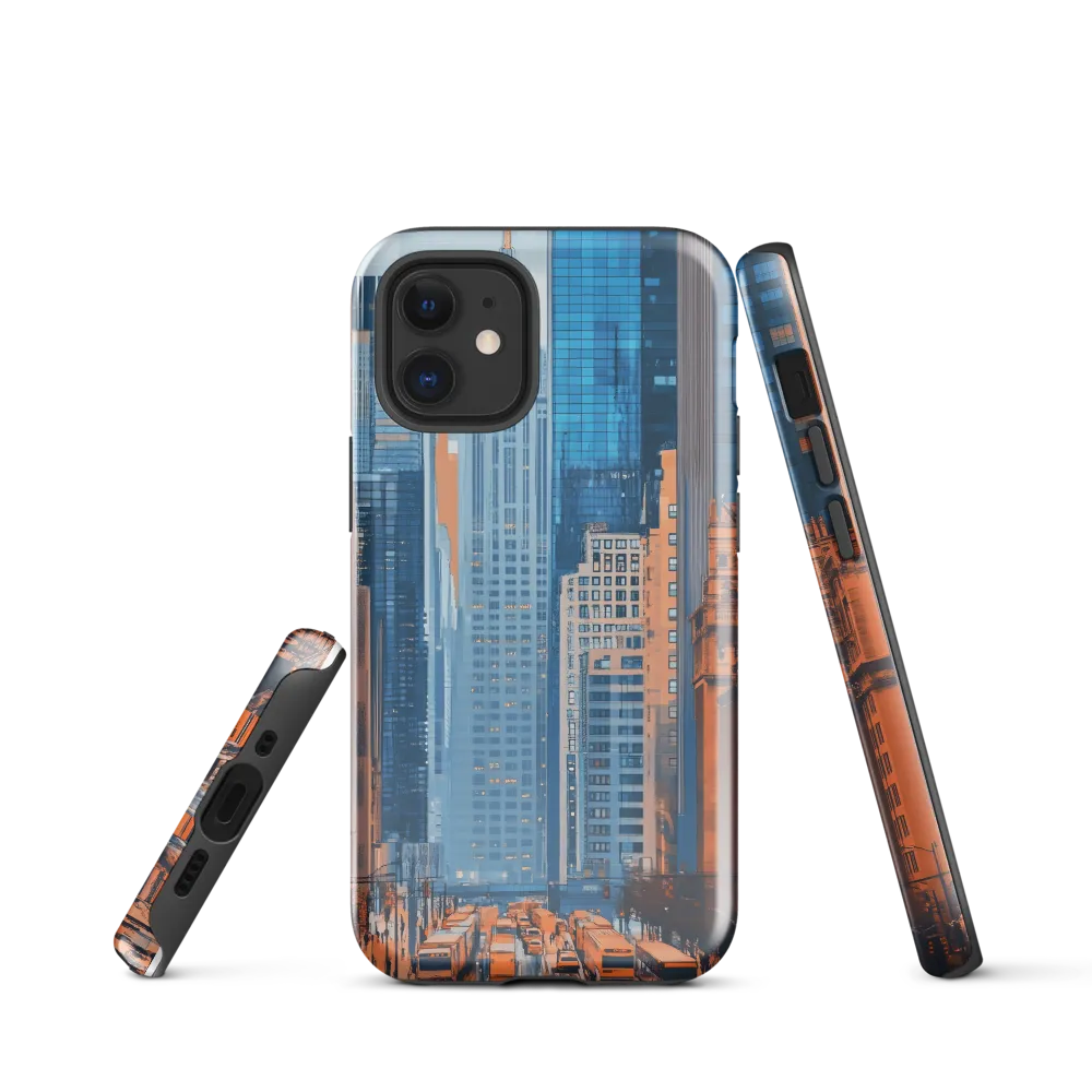 Urban Symphony in Blue and Orange