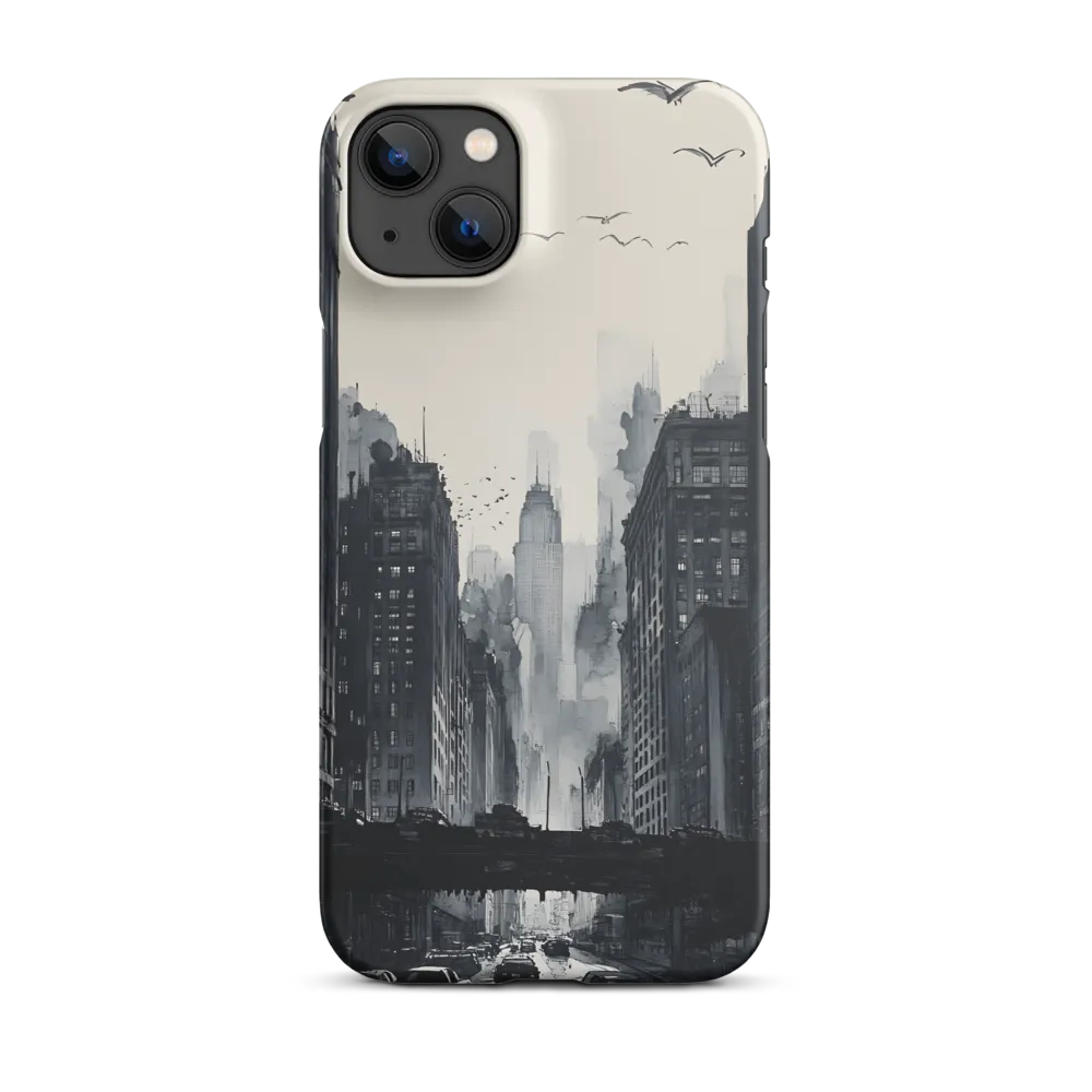 City Whispers: A Monochrome Reflection | Phone Case |  14 Plus | Snap Case | Matte