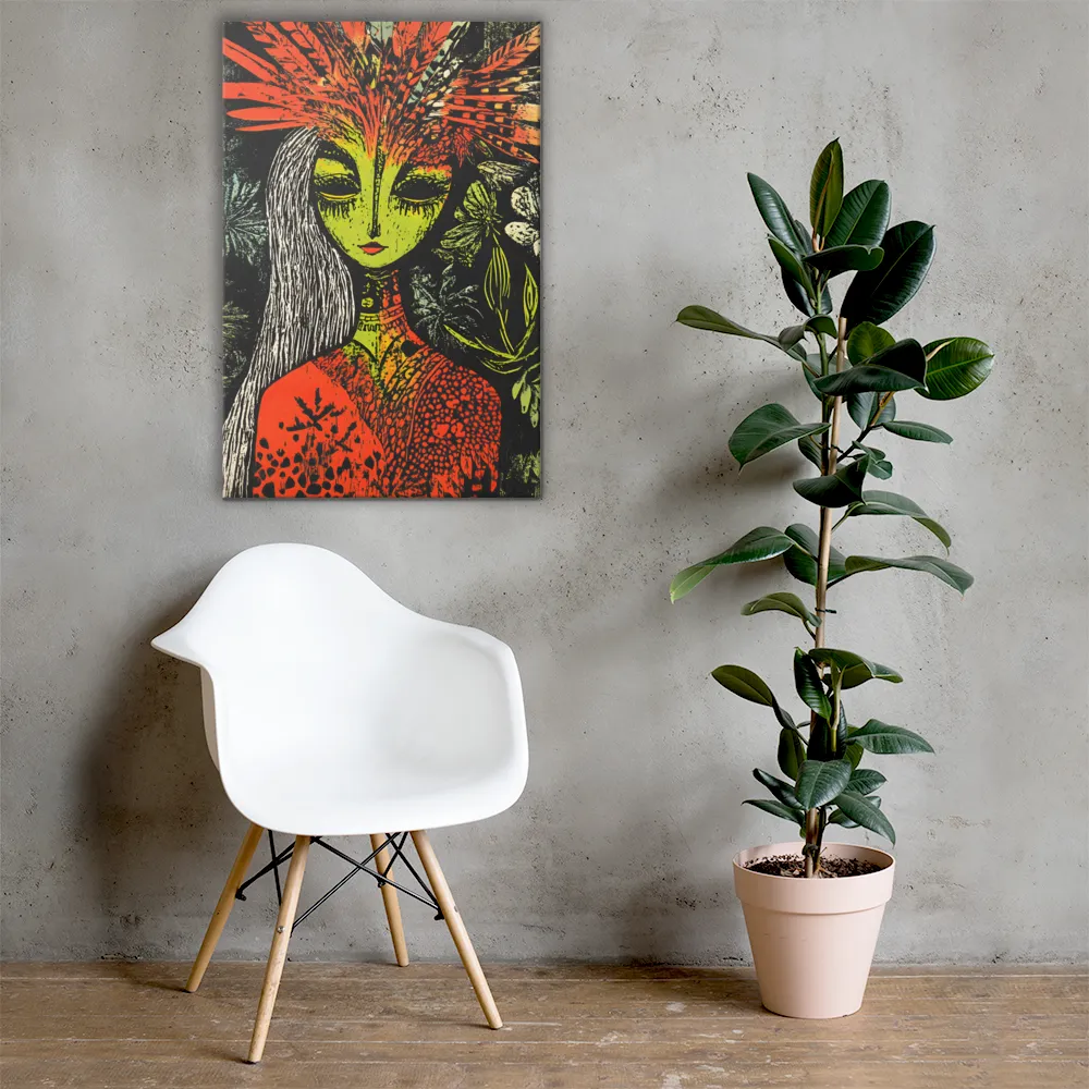 Mystical Flora: A Surreal Portrait