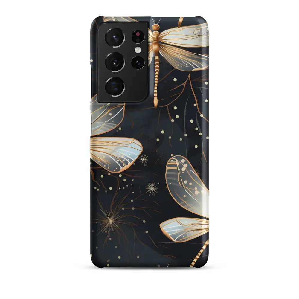 Ethereal Dance: Dragonflies in a Midnight Garden