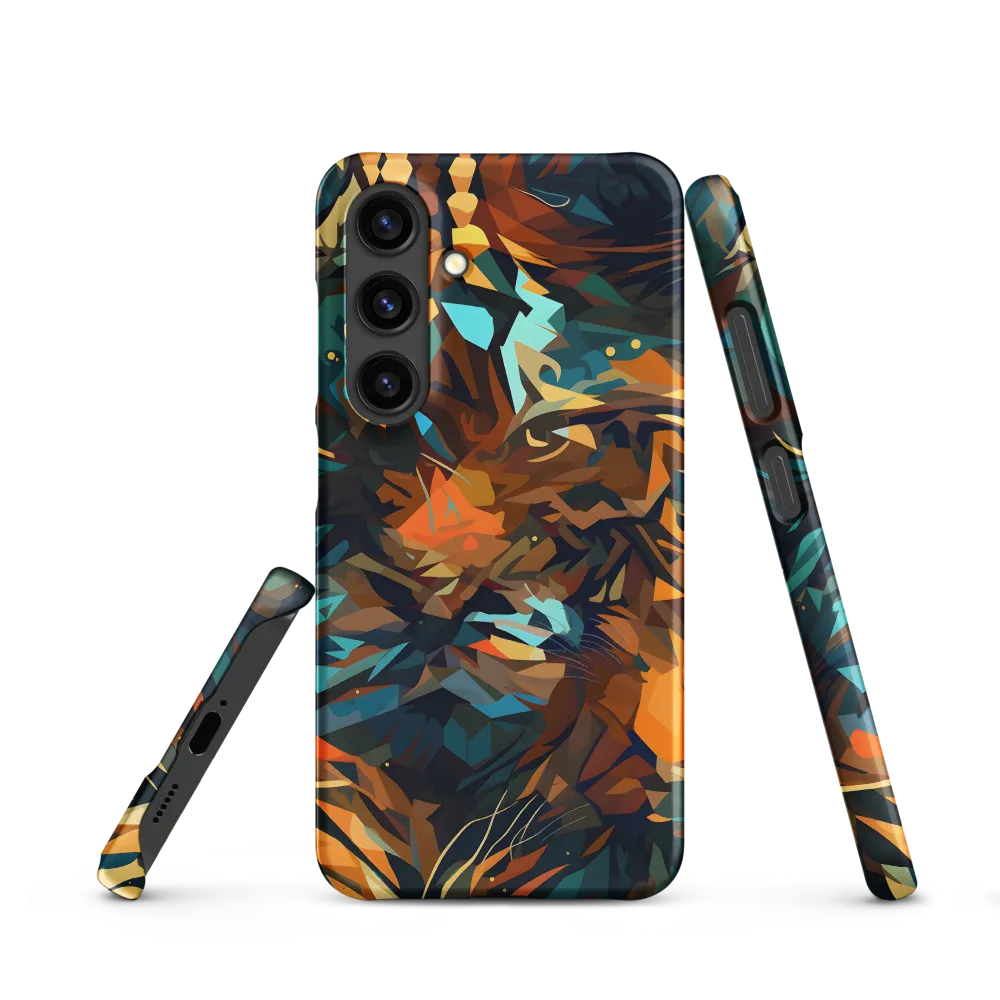 Wild Symphony: Abstract Tigers | Phone Case |  S24 | Snap Case | Matte