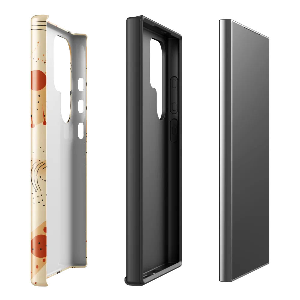 Playful Patterns in Earth Tones | Phone Case |  S24 Ultra | Tough Case | Glossy