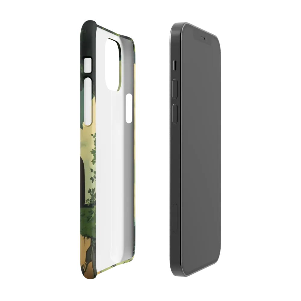 Meditation at the Edge of Serenity | Phone Case |  12 | Snap Case | Glossy