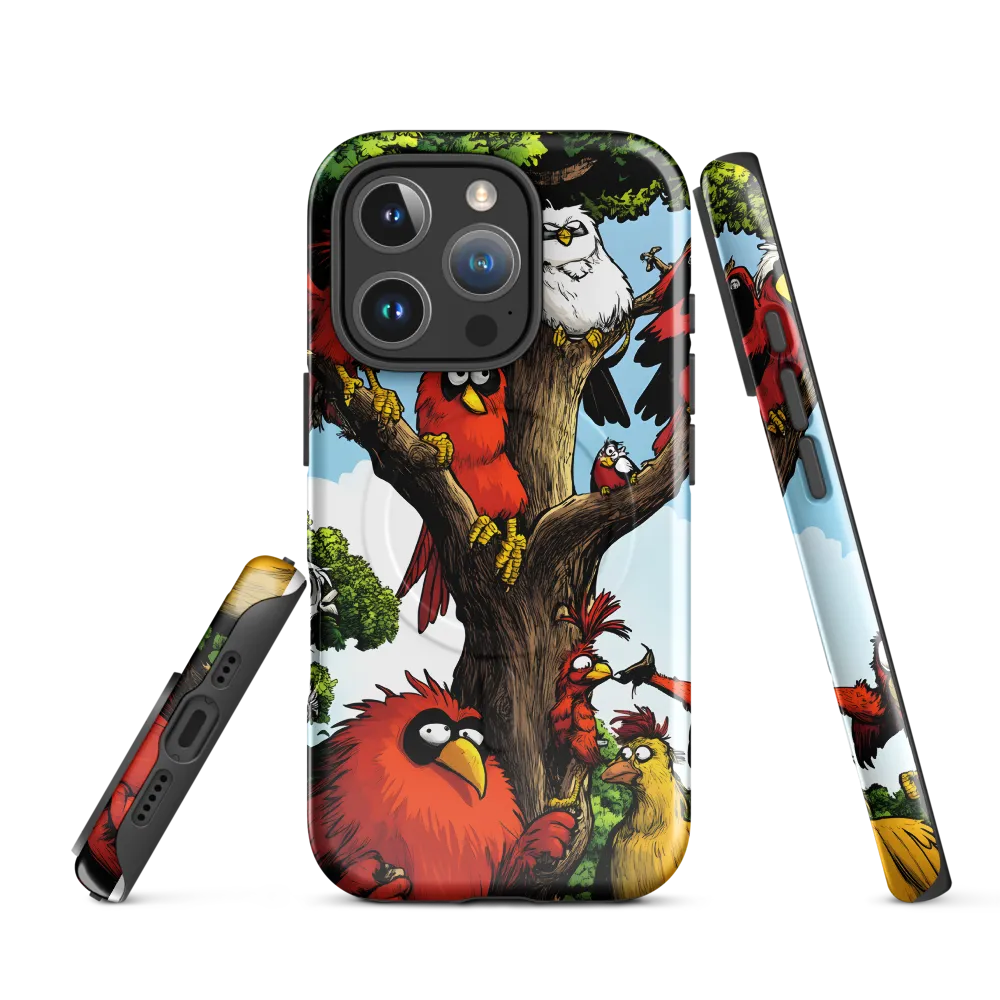 Whimsical Avian Gathering