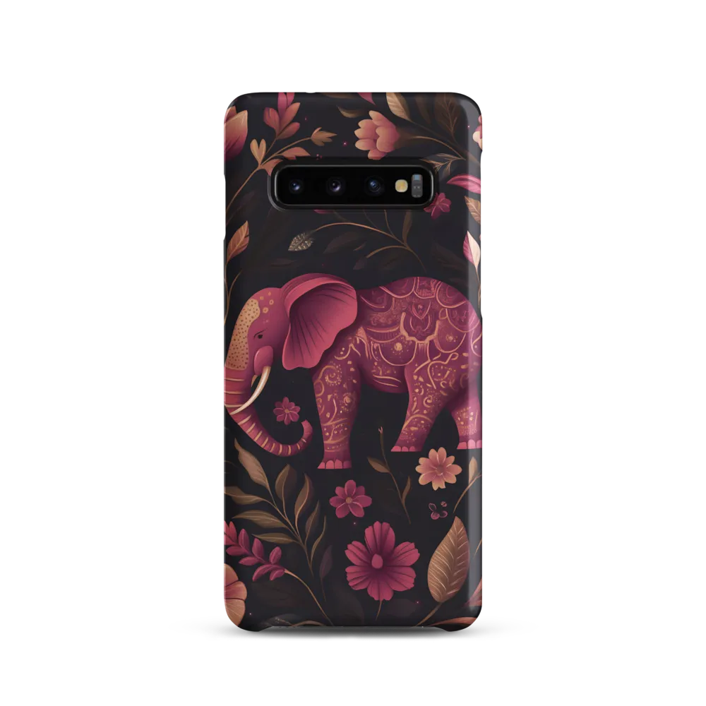 Paisley Elephant in Pink and Gold
