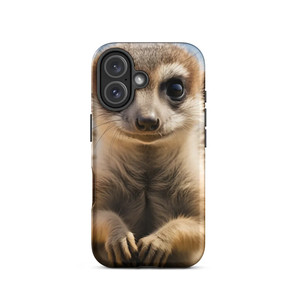 Curious Stance: The Meerkat's Gaze | Phone Case