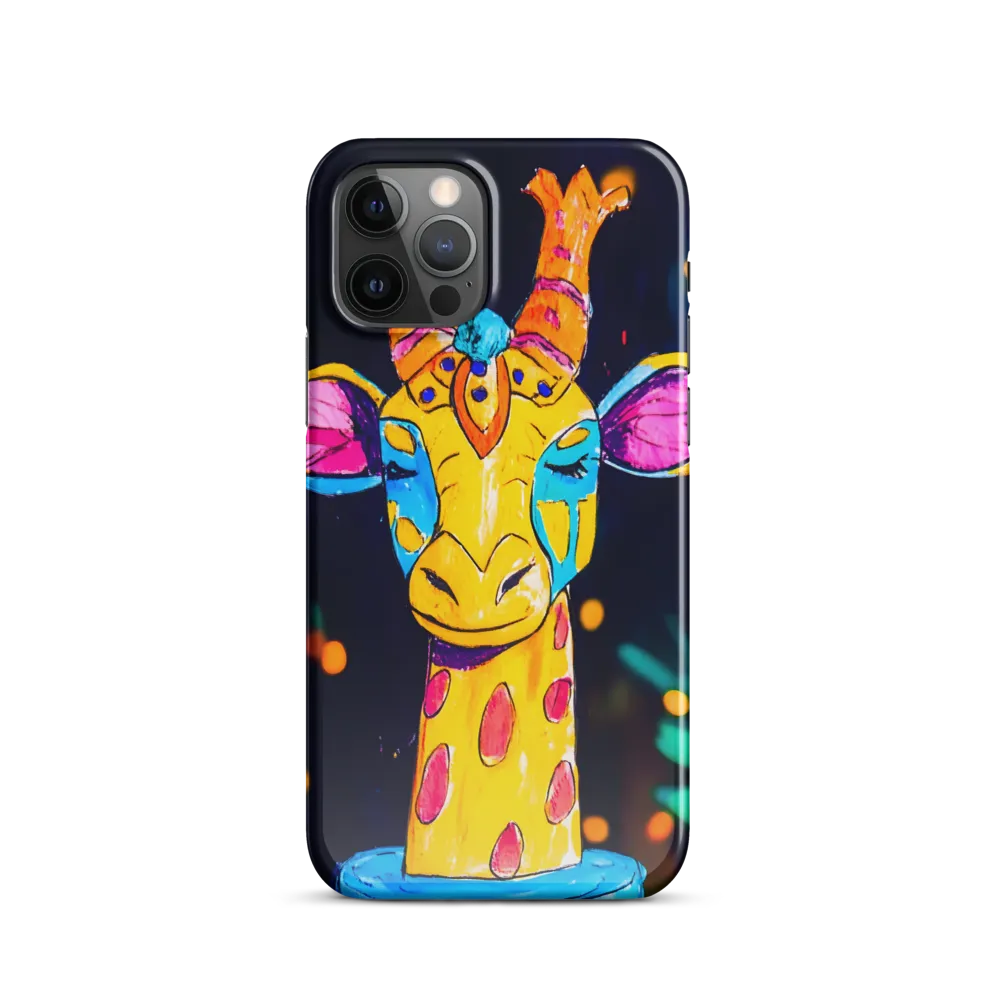 Whimsical Giraffe in Vibrant Colors
