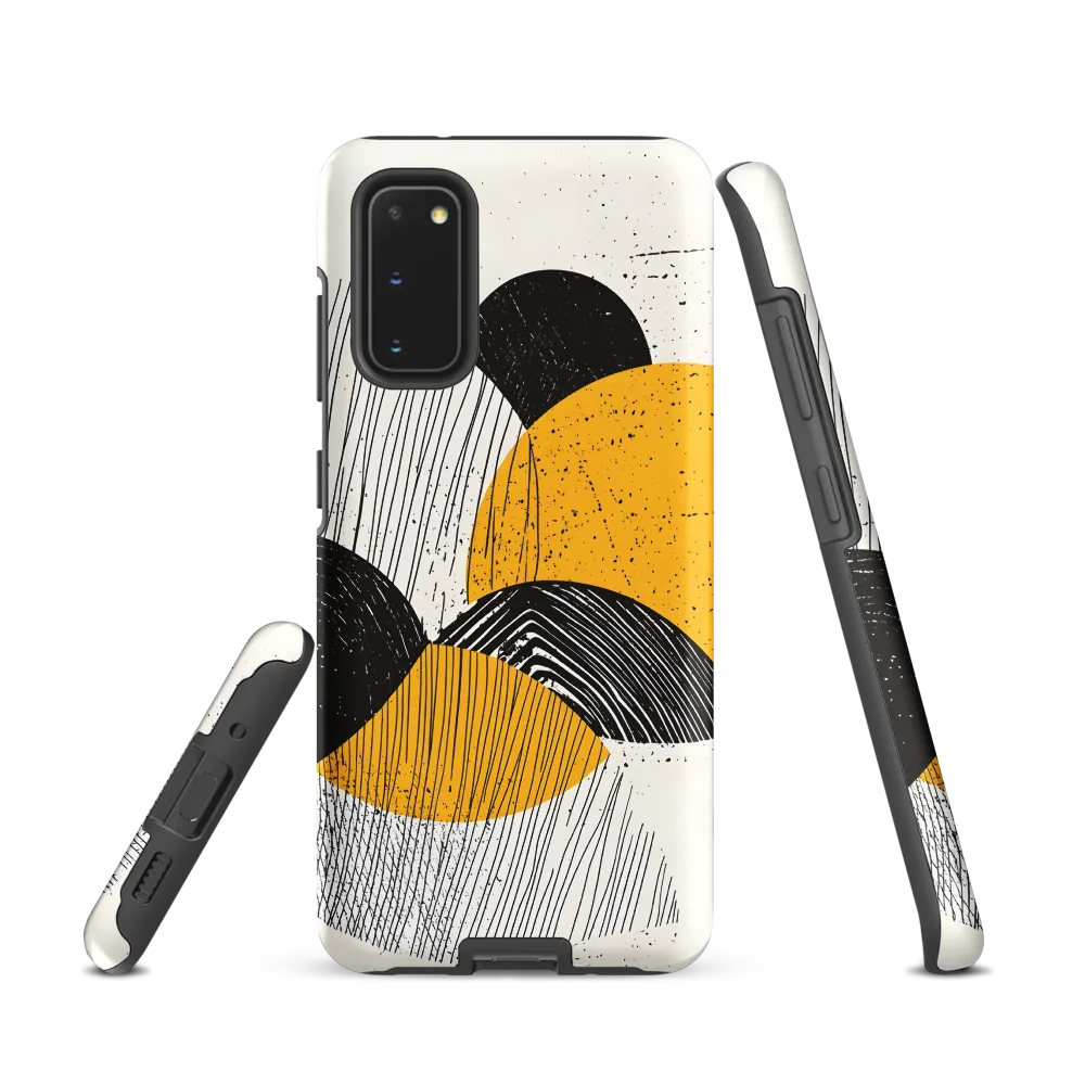 Dynamic Harmony in Black and Yellow