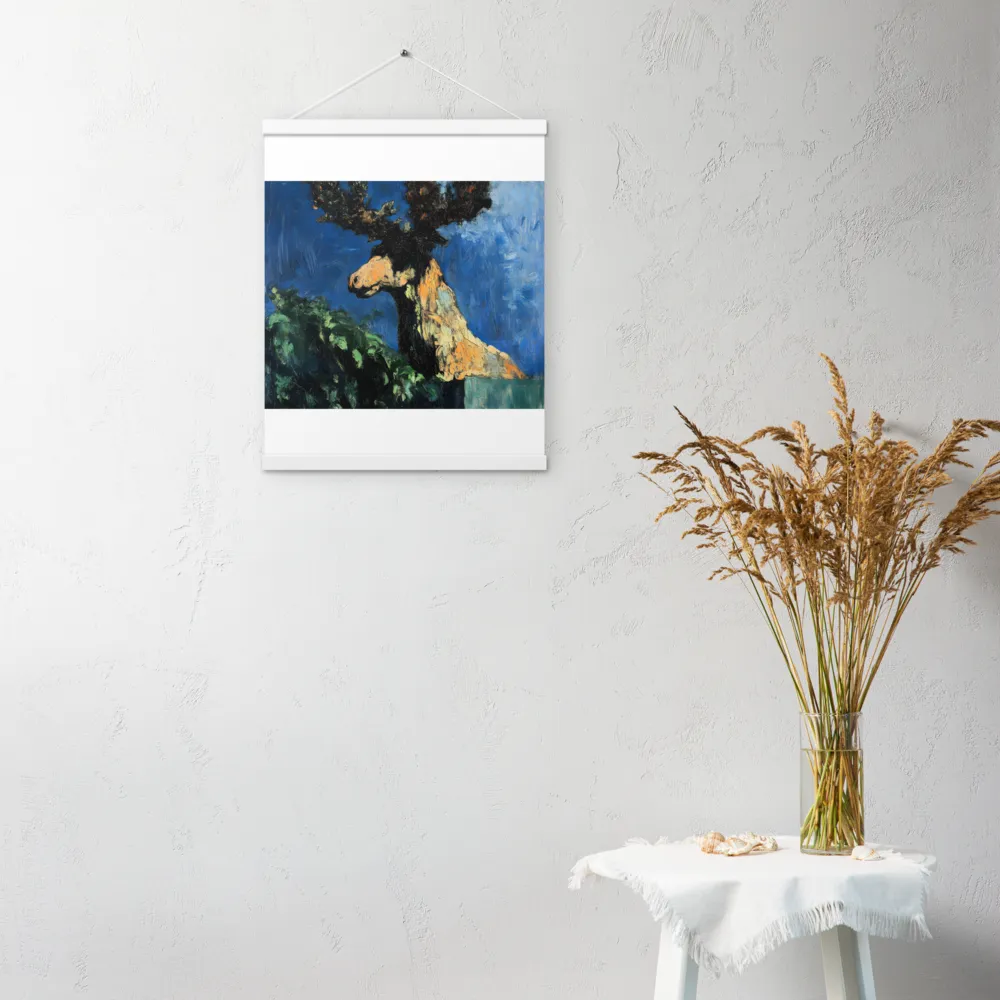 The Majestic Deer in Nature | Poster With White Wood Hanger | 16″×20″