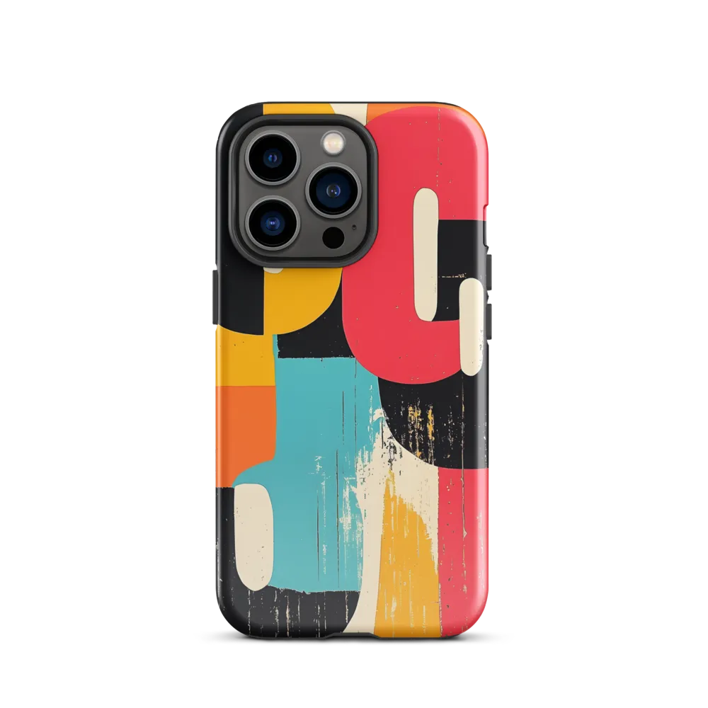 Colorful Curves: Numbers in Harmony | Phone Case |  13 Pro | Tough Case | Glossy