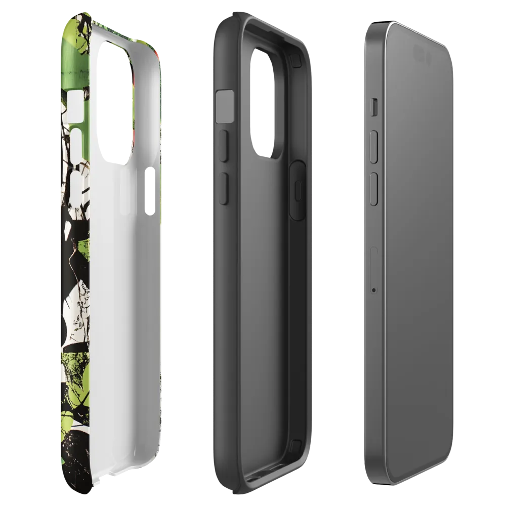 Nature's Geometry: A Contemporary Collage | Phone Case |  14 Pro Max | Tough Case | Glossy