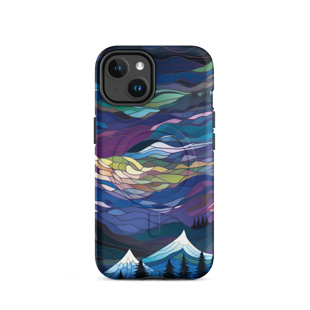 Twilight Peaks: An Abstract Mountain Landscape