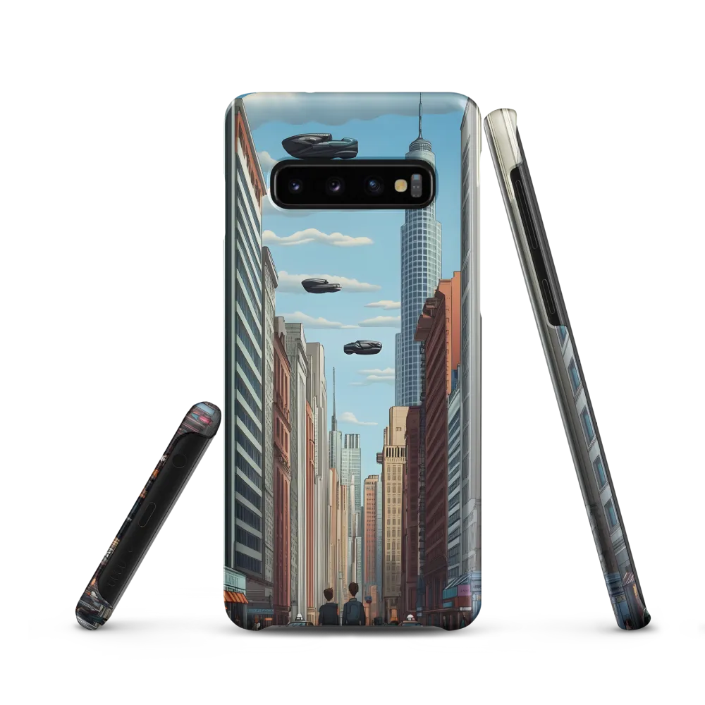 Futuristic Stroll through the Urban Skyline