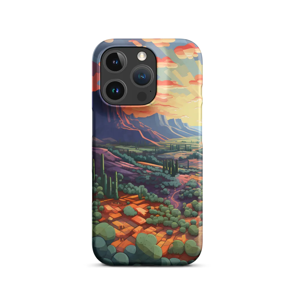 Desert Serenity at Dusk | Phone Case |  16 Pro | Snap Case | Matte