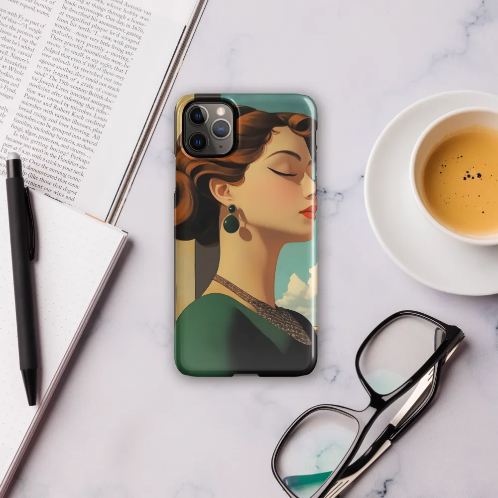 Elegance in Art Deco: A Portrait of Grace | Phone Case |  11 Pro Max | Snap Case | Glossy