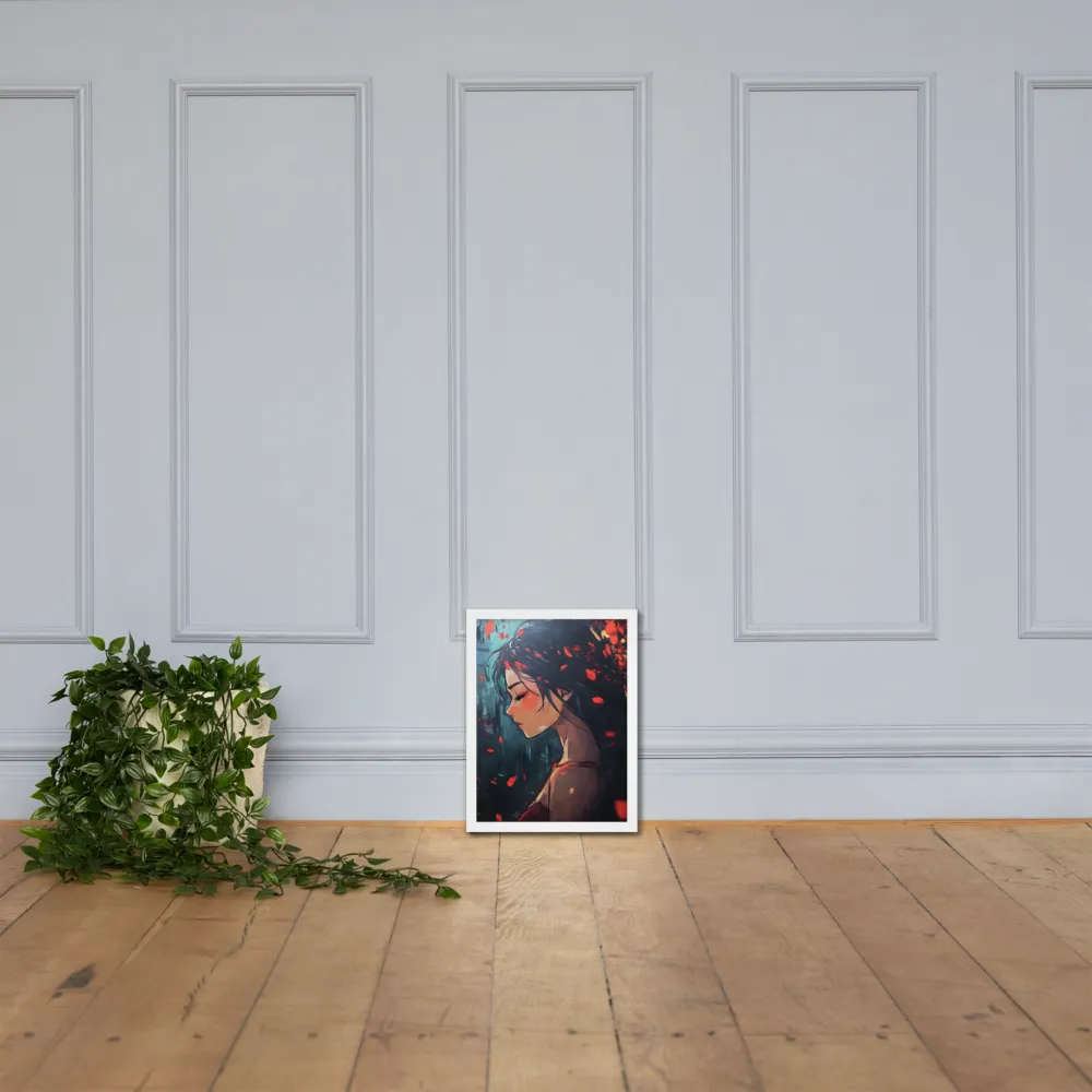Whispers of Melancholy | Poster with White Frame | 12″×16″