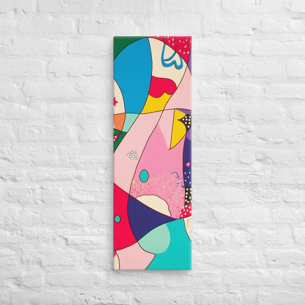 Playful Geometry in Color | Canvas | 12″×36″