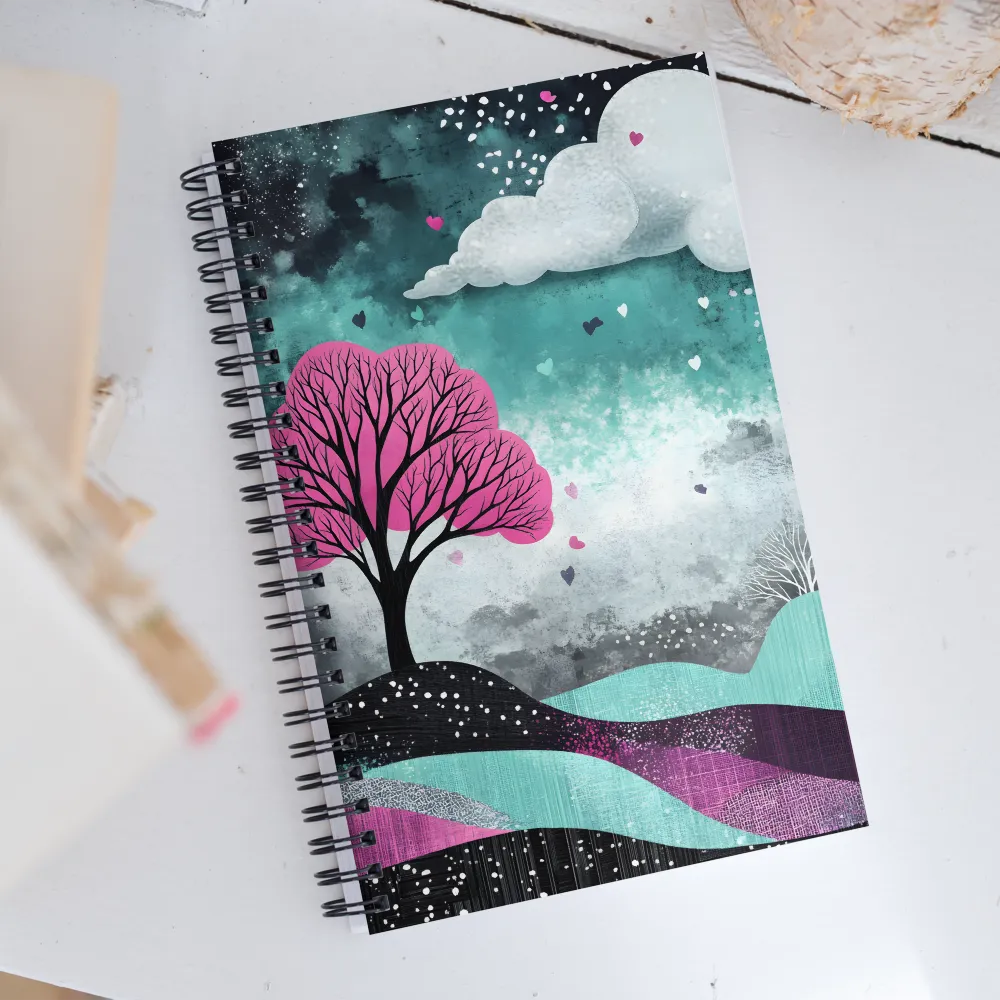 Whimsical Landscape of Love | Spiral Notebook