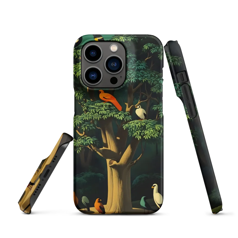 Harmony in Color: A Surreal Bird Symphony | Phone Case |  14 Pro | Snap Case | Matte