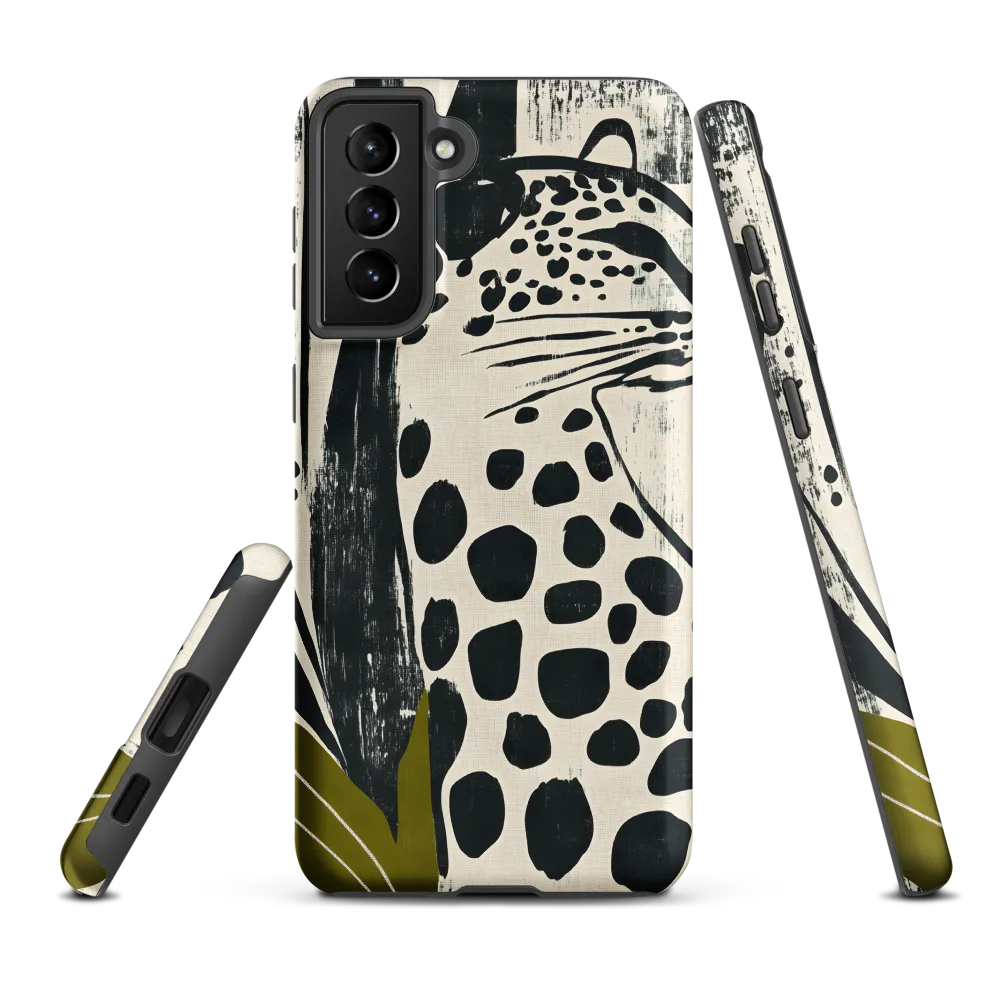 Leopard in Silhouette: A Modern Appeal | Phone Case |  S21 Plus | Tough Case | Matte