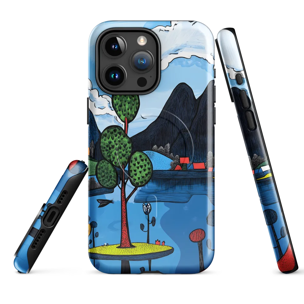 Whimsical Landscapes: A Play of Colors | Phone Case |  15 Pro Max | MagSafe® Tough Case | Glossy