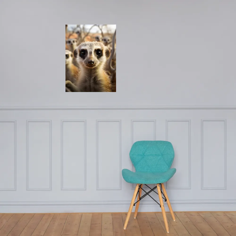 Curious Meerkats in Community | Poster | 18″×24″