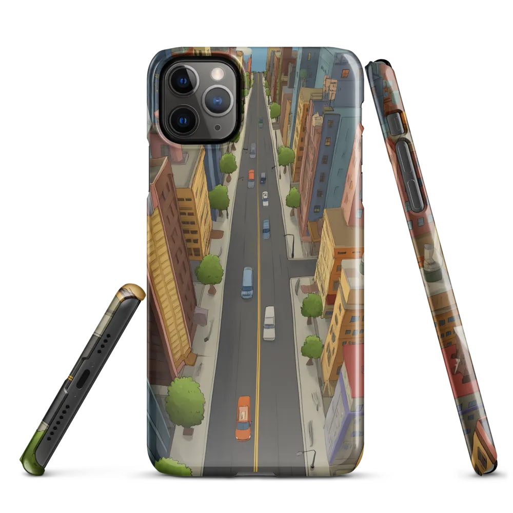 Aerial Whimsy: A Colorful Cityscape | Phone Case |  11 Pro Max | Snap Case | Glossy