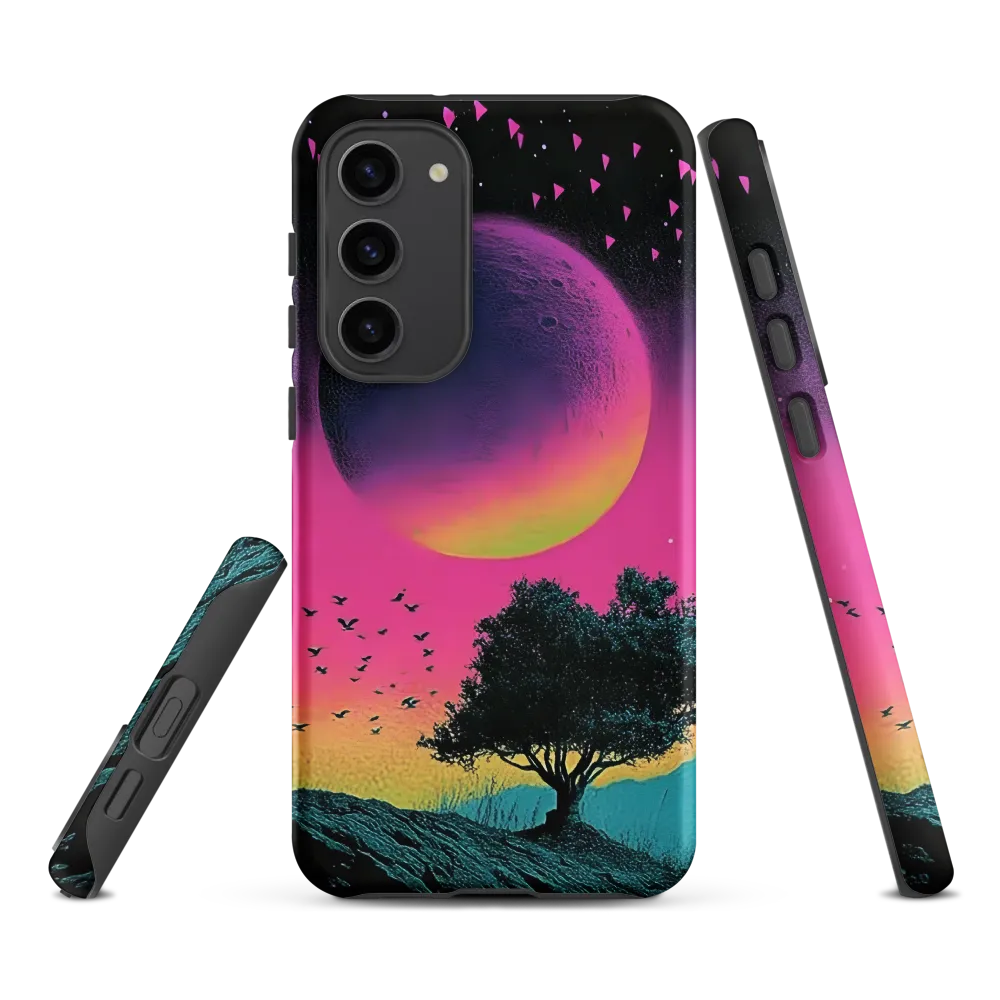 Dusk Under a Neon Moon