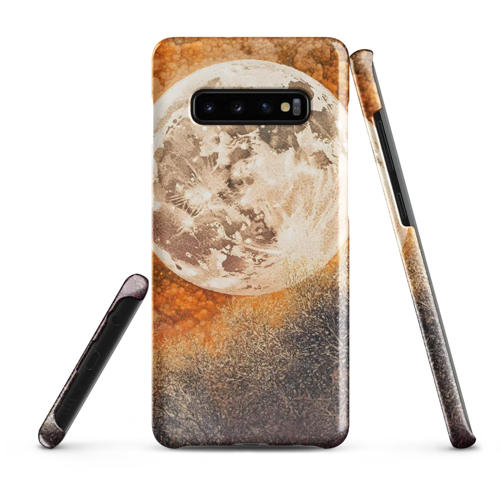 Luminous Serenity: The Enchanted Moon | Phone Case |  S10 Plus | Snap Case | Glossy