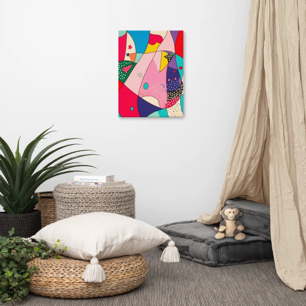 Playful Geometry in Color | Canvas | 18″×24″