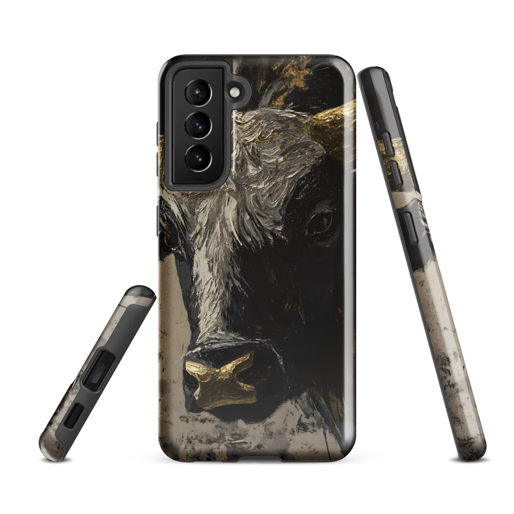 Majestic Bull: The Power in Black and Gold