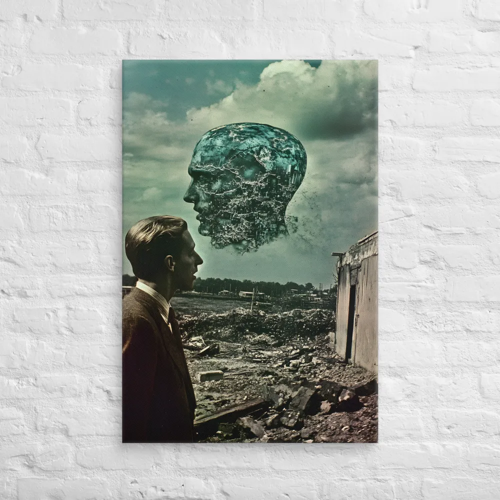 Ethereal Reflections: Identity in a Fragmented World | Canvas | 24″×36″