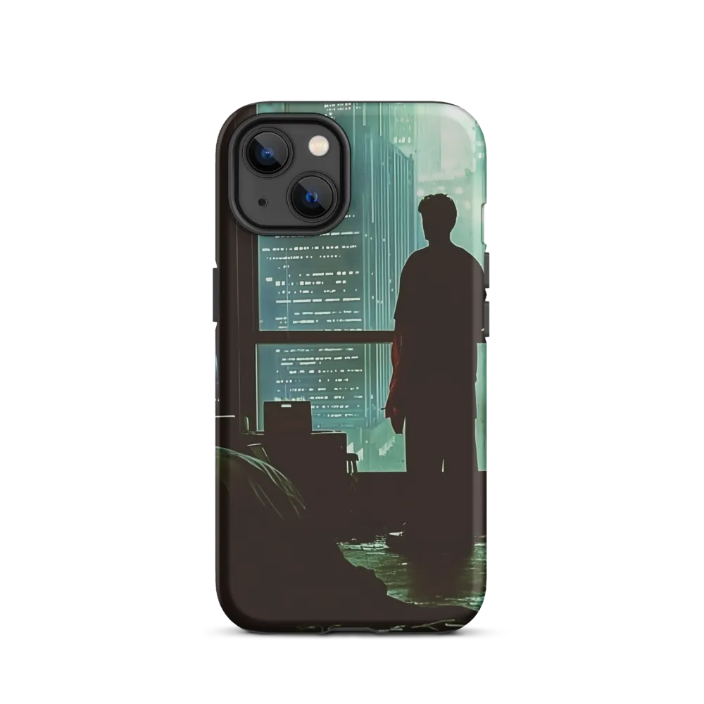 Silent Contemplation in a Futuristic Dystopia | Phone Case |  13 | Tough Case | Matte