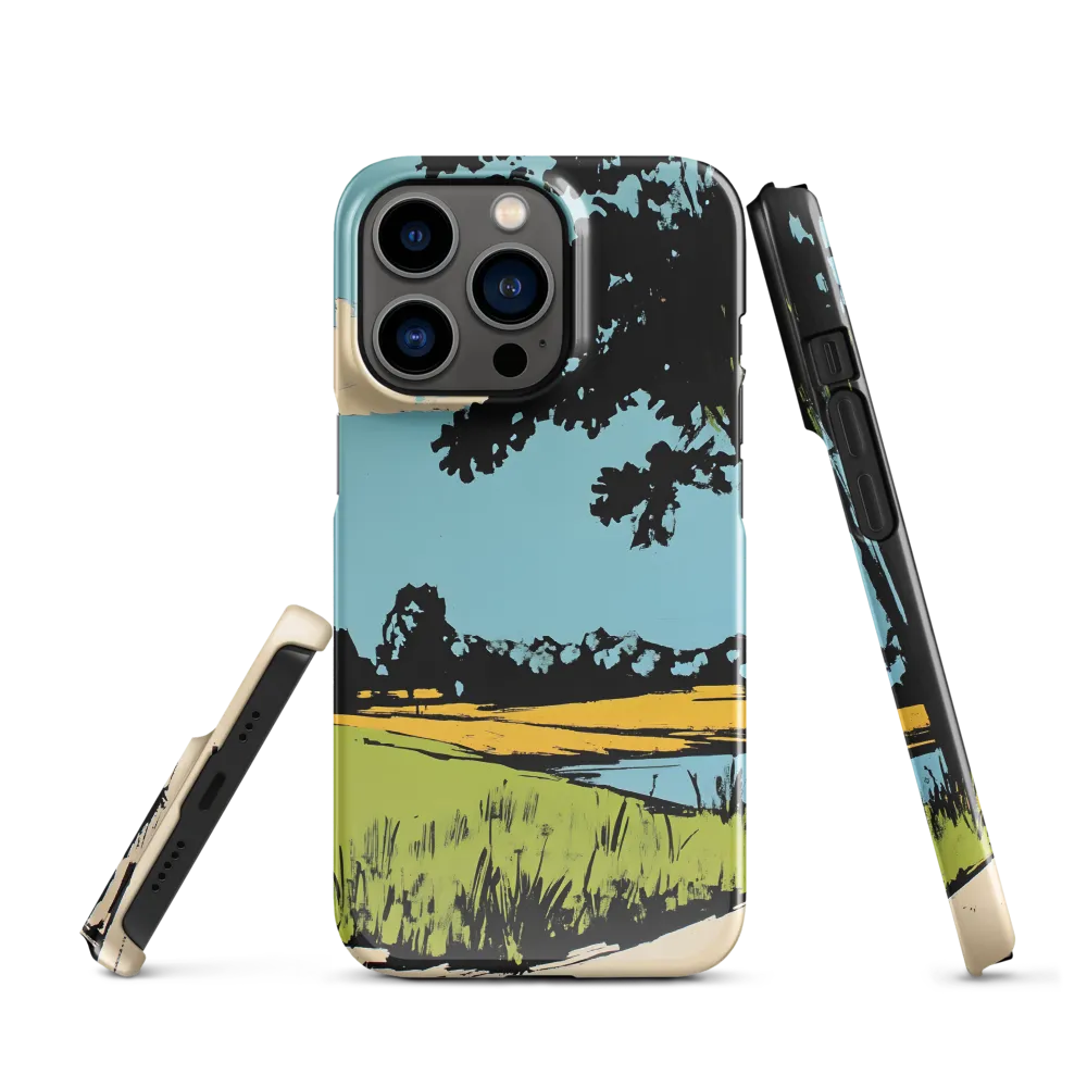 Vibrant Landscape in Pop Art Style | Phone Case |  13 Pro | Snap Case | Glossy