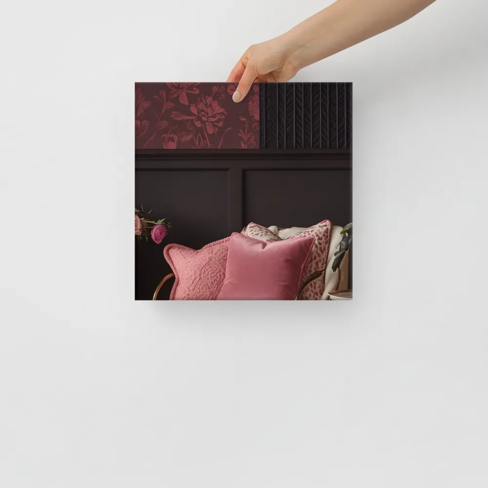 Elegance in Contrast: A Modern Interior Design | Canvas | 12″×12″