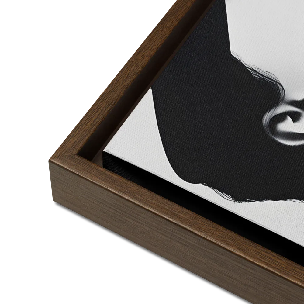 Entwined Identity | Canvas with Brown Frame | 16″×16″