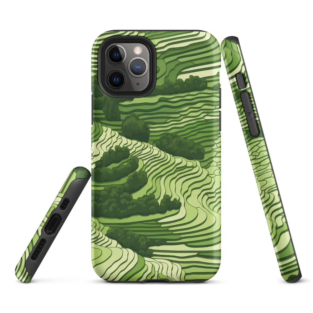 Waves of Green: An Abstract Landscape