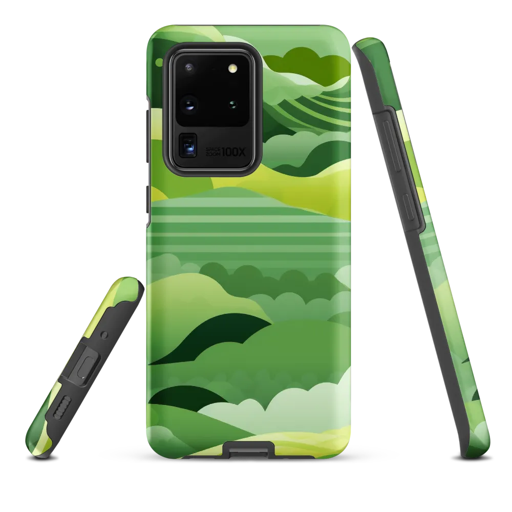 Tranquility in Green Waves