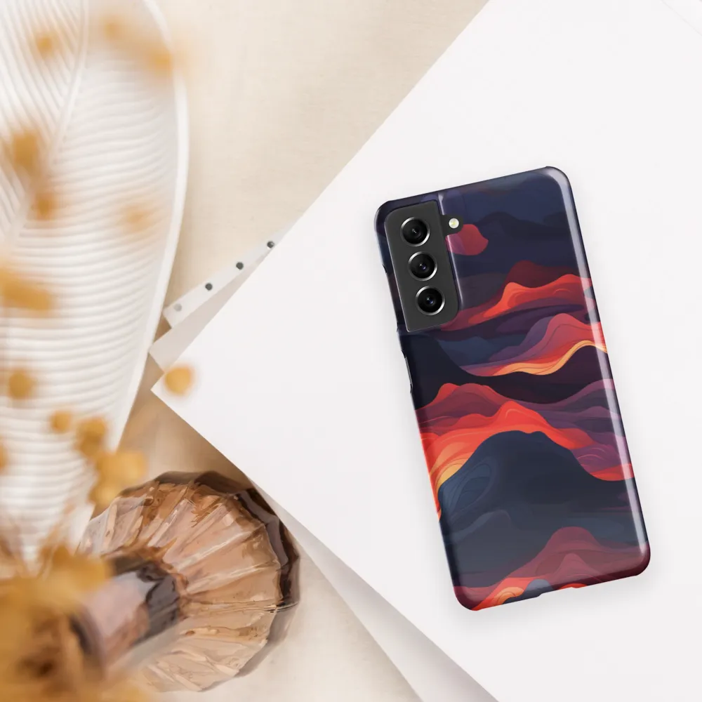 Ethereal Waves of Color | Phone Case |  S21 | Snap Case | Glossy