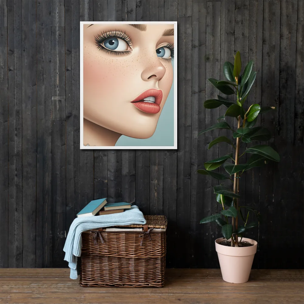 Intriguing Elegance | Canvas with White Frame | 24″×32″