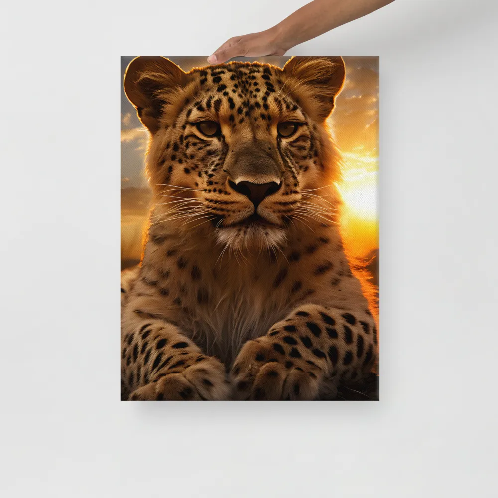Regal Presence: The Leopard at Sunset