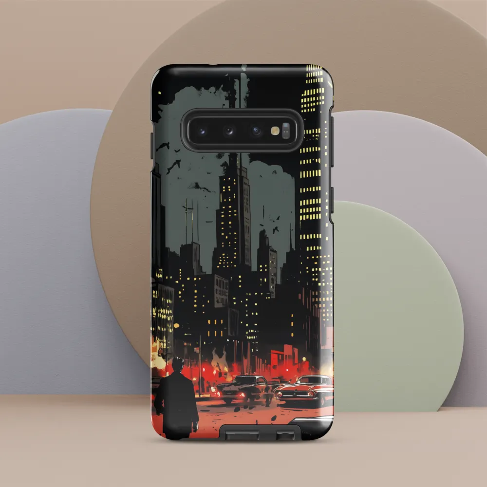 Urban Shadows: A Noir Night | Phone Case |  S10 | Tough Case | Glossy