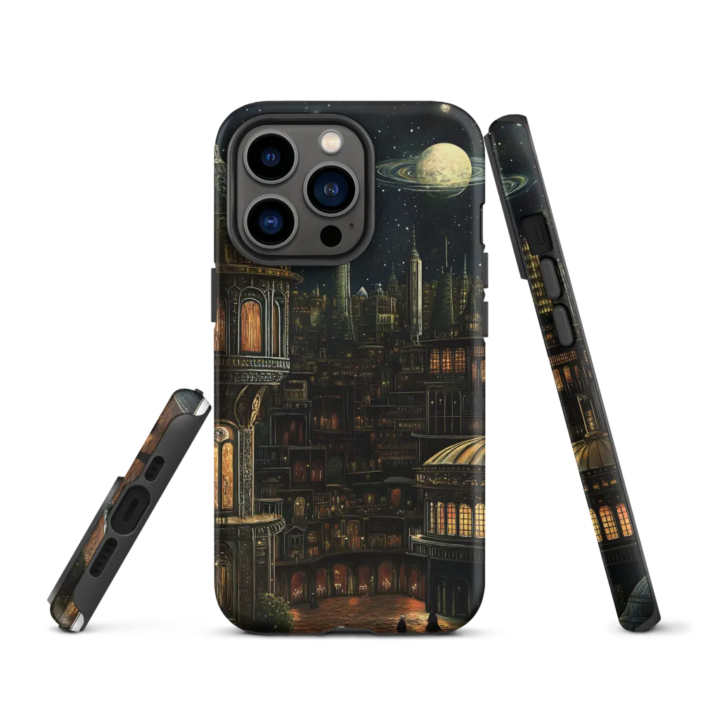 Celestial Enigma: A Surreal Cityscape