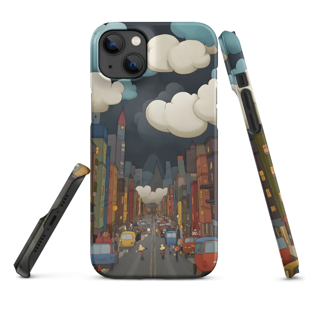 Urban Symphony: A City Awakens at Dusk | Phone Case |  14 Plus | Snap Case | Matte