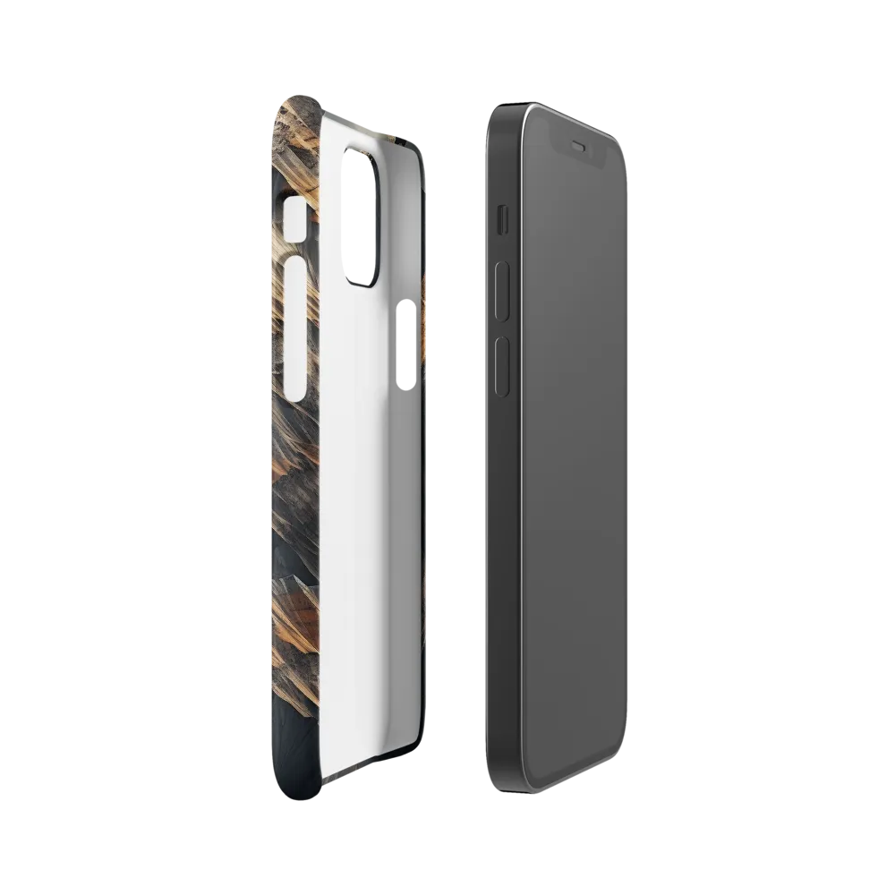 Ethereal Peaks: A Dance of Light and Shadow | Phone Case |  12 Mini | Snap Case | Matte