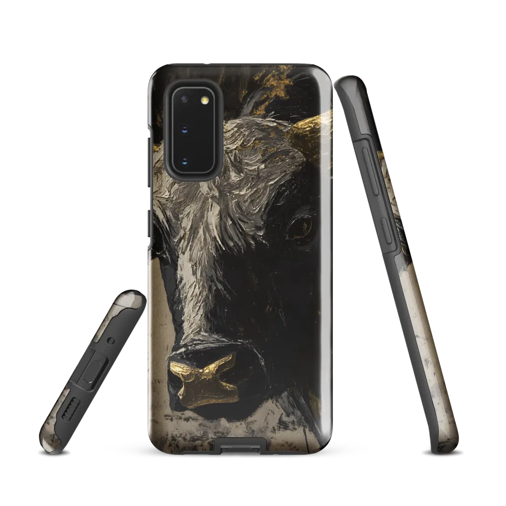 Majestic Bull: The Power in Black and Gold