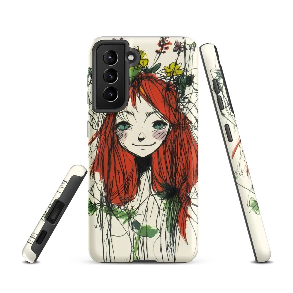 Whimsical Floral Portrait