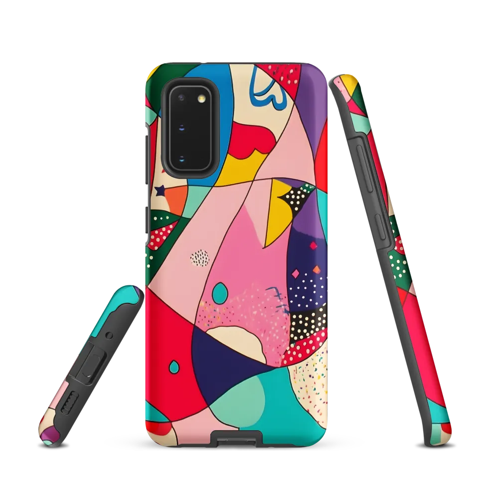 Playful Geometry in Color | Phone Case |  S20 | Tough Case | Matte